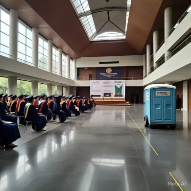 Meriah Wisuda di Graha Bogor dengan Toilet Portable